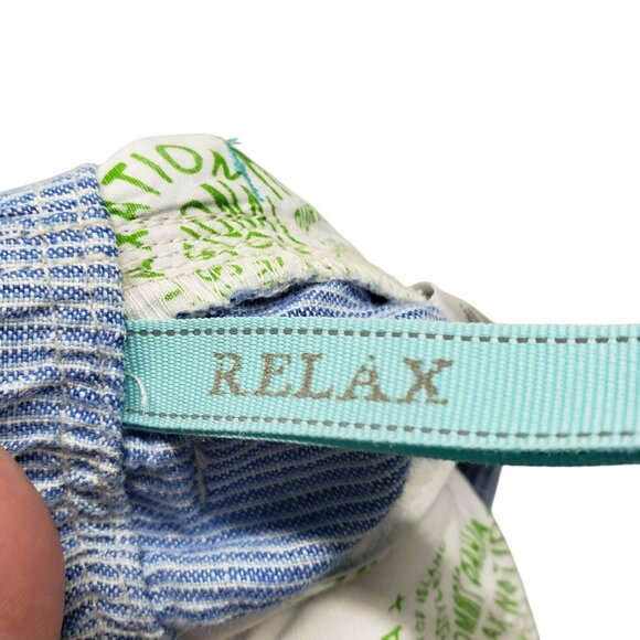 Tommy Bahama Relax Light Blue Stripe Linen Pants Mens L Large Vacation Resort - Picture 10 of 13